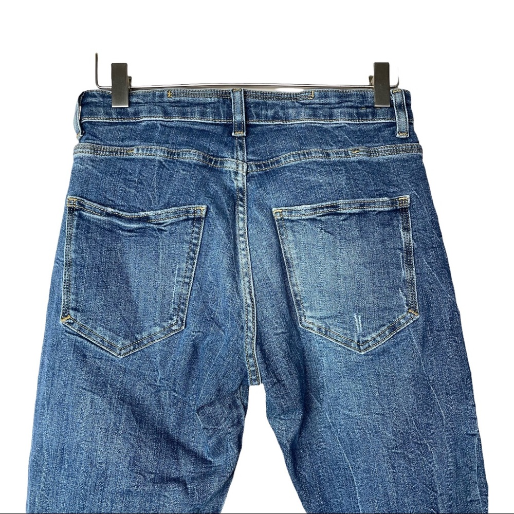 Zara distressed high waisted fit size 27 butterfly jeans. - Picture 5 of 7